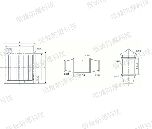 ZDL型中低压离心风机消声器