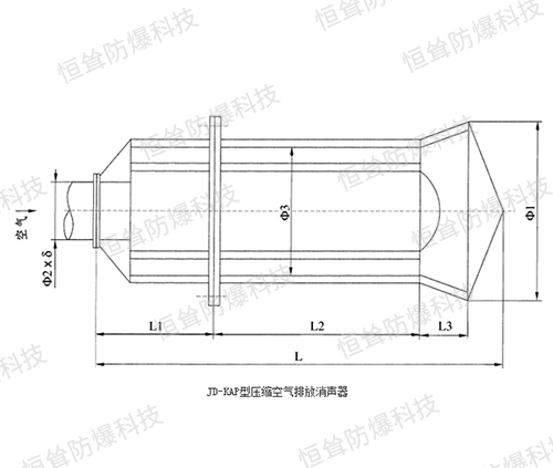 KAP型压缩空气排放消声器